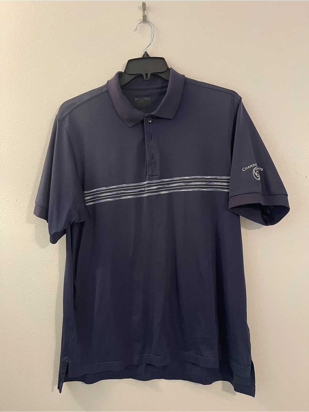 Champion Navy Striped Men’s Polo Shirt